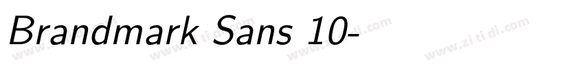 Brandmark Sans 10字体转换